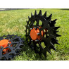 KO08 Koła do robota koszącego WORX Landroid M600 M800 L1300 stal węglowa 3mm
