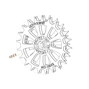 KO06 Koła do robota koszącego WORX Landroid serii L stal węglowa 3mm