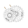KO1011 Koła do robota koszącego HUSQVARNA AUTOMOWER 435, 535X AWD stal nierdzewna 3mm