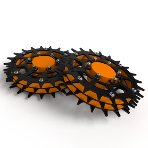 KO09 Koła do robota koszącego GARDENA R38Li, R40Li, R50Li, R70Li, R80Li stal nierdzewna 3mm
