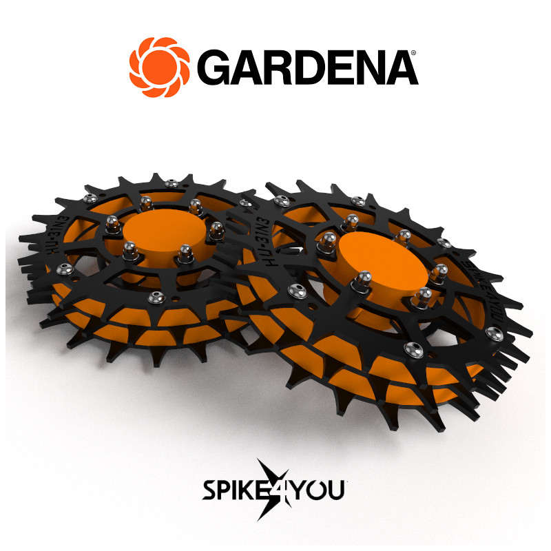 KO09 Koła do robota koszącego GARDENA R38Li, R40Li, R50Li, R70Li, R80Li stal nierdzewna 3mm