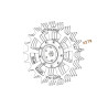 KO23 Koła do robota koszącego AMBROGIO L25I PROTECH, L35I PROTECH, L250I ELITE, L250I ELITE S+ stal nierdzewna 3mm