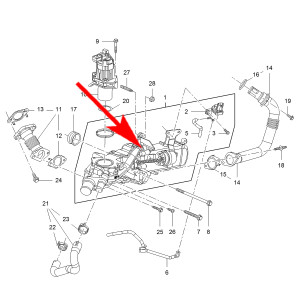 W114 Zaślepka zaworu EGR OPEL INSIGNIA A B ZAFIRA C ANTARA CASCADA 2.0 CDTI B20DTH D20DTH – 55578264