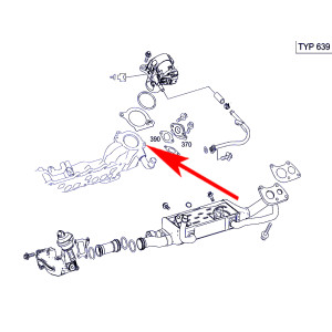W128 Zaślepka EGR Mercedes 3.0 CDI OM642 – A6421402560