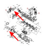 Zestaw do zaślepienia EGR Claas Arion 500 600 640 Cmatic Hexashift OEM 0011469650