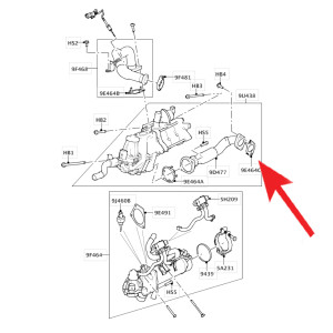 Zaślepka EGR Jaguar, Land Rover 3.0 V6 TDV6 SDV6 2993cm – LR031488, LR075627