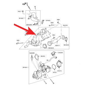 Zaślepka EGR Jaguar, Land Rover 3.0 V6 TDV6 SDV6 2993cm – LR031488, LR075627