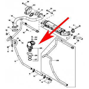 Zaślepka zaworu EGR John Deere 6000 7000 8000 9000 – RE543308